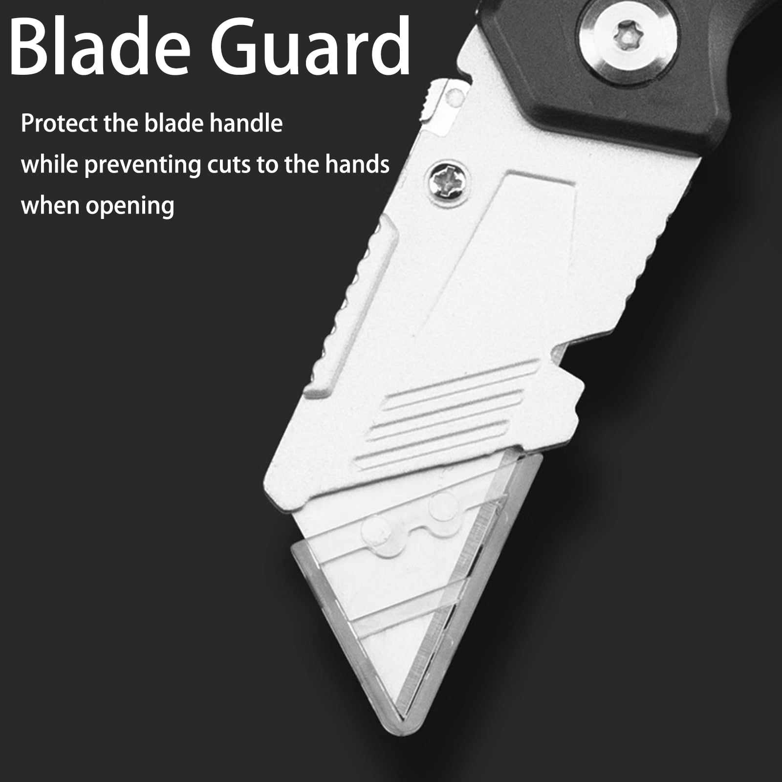 SaKaguro Folding Utility Knife,Boxs Cutter,Adjustable Angles,Carpenter Tool,Blade Storage-Holds 3 Compatible Blades(Red)