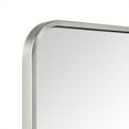 thumbnail image 5 of 24x40'' Brushed Nickel Mirrors for Bathroom,Bathroom Vanity Mirror, Rounded Rectangle Mirror, Stainless Steel Anti-Rust Tube Metal Frame Wall Mounted Mirror, Vertically/Horizontal Hanging, 5 of 10