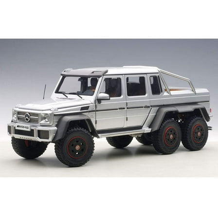 Mercedes G63 AMG 6X6 Silver 1/18 Model Car by Autoart