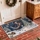 thumbnail image 4 of Seyotauo Christmas Decor 3D Stereoscopic Embroidery Carpet - 24 x16 inch Polyester Xmas Decor Indoor Outdoor, Absorbent Nonslip Dirt Proof Washable Foot Mat for Entryway Kitchen Bathroom Porch Patio, 4 of 6