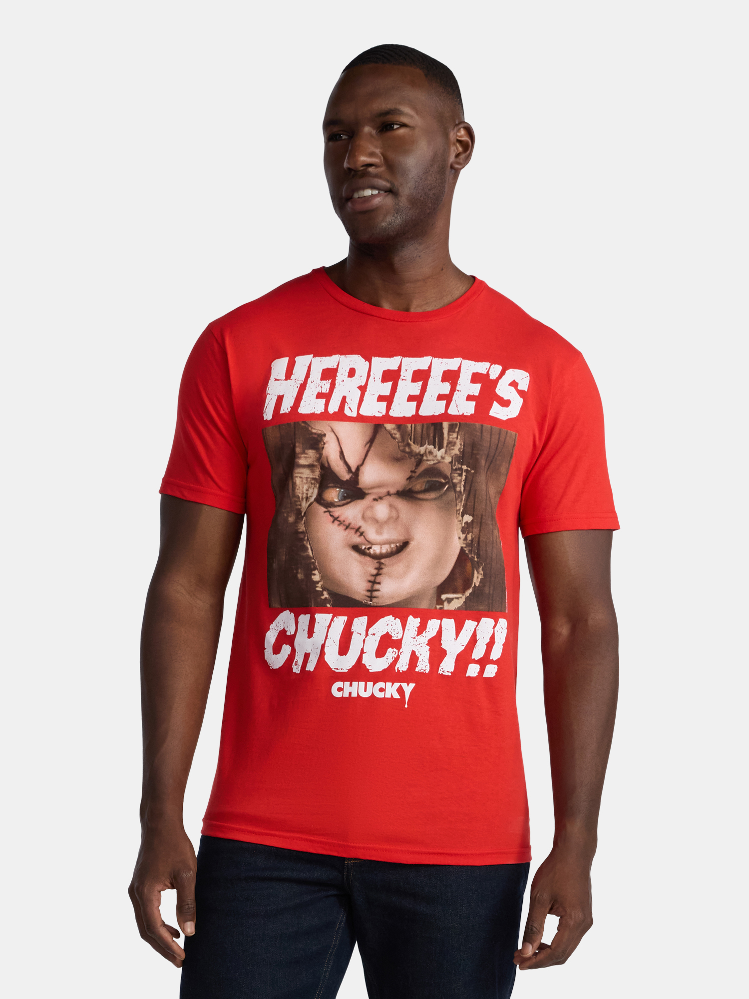 Chucky, Men's & Big Men's Halloween Graphic Tee, Sizes XS-3XL
