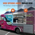 thumbnail image 4 of KFFKFF 72"L x 48"W Concession Stand Serving Window Food Truck Service Awning, 4 of 9