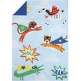 thumbnail image 2 of Everything Kids Super Hero Caped Wild Animals 4 Piece Toddler Bedding Set, 2 of 8