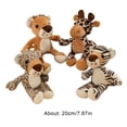 thumbnail image 3 of Ensemble de 4 Peluches d'Animaux Incluant Tigre Léopard Girafe, 3 of 3
