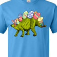 thumbnail image 4 of Inktastic Easter Bunny Stegosaurus with Eggs and Pink Ears T-Shirt, 4 of 5