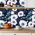 thumbnail image 5 of Peel and Stick Wallpaper Contact Paper floral watercolor style garden powder Anemone flower Self Adhesive and Removable 24in x 118in, 5 of 8