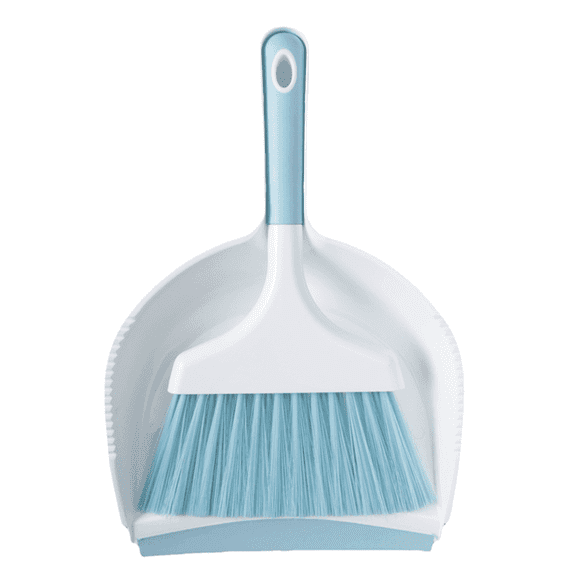 Zthluyc Blue Dust Pan and Brush Set, Small Handheld Broom with Dustpan for Cleaning Desktops, Sofas, Pet Hair & Kitchen Surfaces