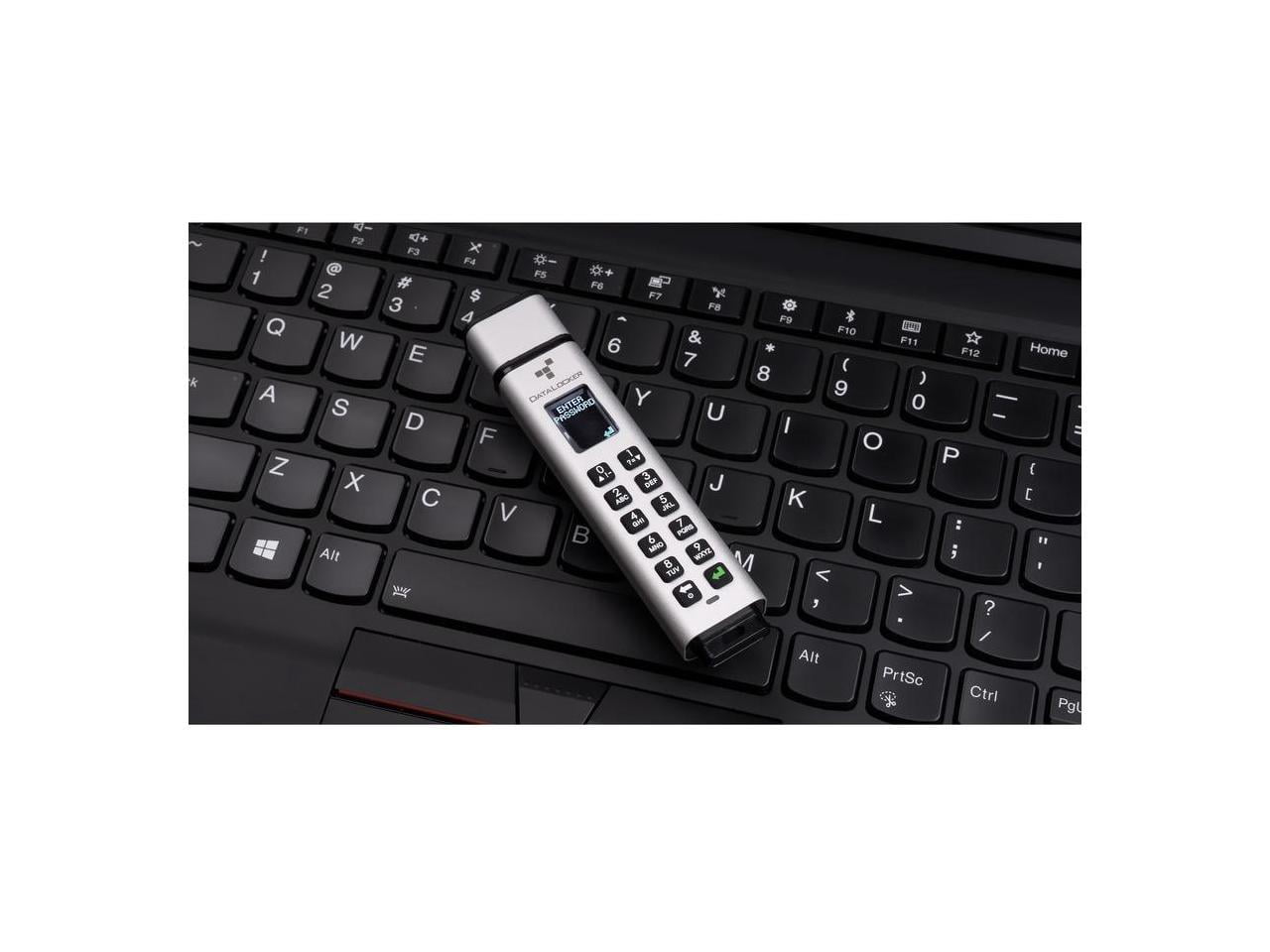 DataLocker Sentry K350 512GB USB 3.2 (Gen 1) Type A Flash Drive - 512 GB - USB 3.1 (Gen 1) Type A, USB 2.0 Type A - 300 MB/s Read Speed - 200 MB/s Write Speed - 256-bit AES - 3 Year Warranty - TAA ...