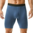 thumbnail image 2 of UoCefik Men's Breathable Soft Boxer Briefs Pack - Stretchy, Long Leg,Comfort Fit for Casual Wear,Blue XXL, 2 of 5