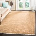 thumbnail image 4 of Safavieh  Couture Hand-knotted Tibetan Viorelia Modern Wool Rug with Fringe Taupe/Black 5' x 7'6" 5' x 8', 4' x 6' Indoor Living Room, Bedroom, Dining, 4 of 5