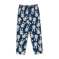 thumbnail image 4 of Naloa Cute Rabbit Print Women’s Ultra-Soft Comfy Pajama Lounge Pants with Pockets & Drawstring, 4 of 8