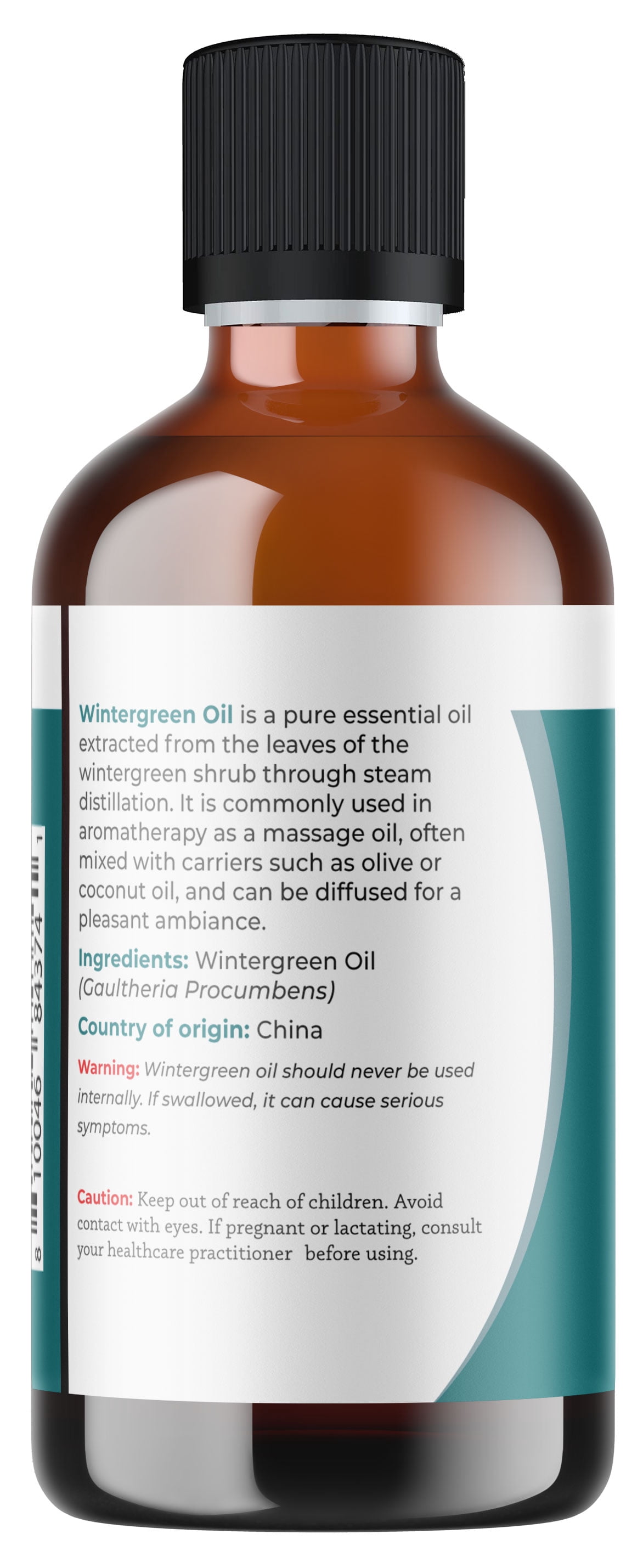 Viva Doria Pure Undiluted Food Grade Wintergreen Essential Oil 118 mL (4 Fl Oz)