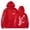Red, variant on Omori Logo Hoodies Red Hands Merch Pullovers Winter Women Men Fashion Streetwear Hooded Sweatshirts
