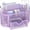Purple, variant on INTIGE 9 Compartments Metal Desk Organizer with Drawer, Pen Holder, 8.6 x 4.3 x 4.1 inch, Purple
