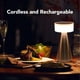 thumbnail image 4 of Lámpara De Mesa LED Inalámbrica Con 3 Colores Regulables, Batería Recargable, Diseño Minimalista, Perfecta Para Dormitorio, Oficina O Mesa De Comedor, 4 of 8