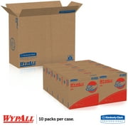 WypAll PowerClean X70 Cloths Medium Duty Wipes (41455), Pop-Up Box, Long Lasting Towels, White (10 Packs of 96 Sheets, 960 Sheet Total)