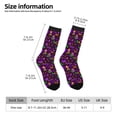 thumbnail image 2 of Sigee Mardi Gra2 for Contrast Design Soft Moisture-Wicking Socks Crew Casual Athletic Stretchy Loose Middle Tube Socks, 2 of 6