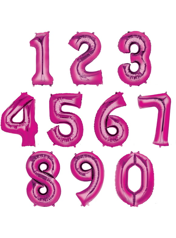 Buitenland Geheugen dynamisch Balloons Number Balloons in Number & Letter Balloons - Walmart.com