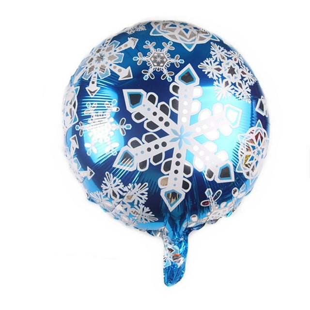 jesticaly Balloons Floating Ornament Thicken for Surface Colorful Birthday Balloon 18 Inch Creative Safe Ornaments Party Fitting 18 inch Snowflake 1Set
