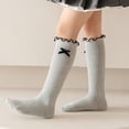 thumbnail image 4 of Girls Knee High Socks with Bows Soft Cotton, School Uniform Long Socks*1pc, 4 of 7