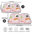 thumbnail image 3 of Balery Cute Sushi Print Car Windshield Sun Shade,Windshield Sunshade for Car Pickup Truck SUV Accessories-Small, 3 of 7