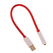 Headphone Audio Jack USB-C Earphone Adapter for Motorola Edge (2024)/(2022) - Port Converter 3.5mm Female to USB-C Male Adaptor Mic Support