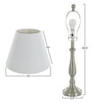 thumbnail image 2 of Lavish Home Set of 3 Lighting Set with 2 Table and 1 Floor Lamp (Silver), 2 of 6