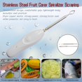 thumbnail image 3 of Electric Vegetable Corer, Handheld Kitchen Zucchini Digging Corer, Rechargeable Stainless Steel Fruit Seafood Corer With 2 Heads, Scraping Scale & Descaling Tool, 3 of 7