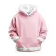 thumbnail image 6 of Kids Girls Hoodie Kids Pink Hooded Casual Long Sleeve Hoodies Warm Fall Winter Clothes Toddler Girls Clothes 8-9 Years, 6 of 9