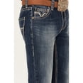 thumbnail image 4 of Rock & Roll Denim Men's And Pistol Dark Vintage Wash Straight Rigid Jeans Dark Wash 32W x 34L  US, 4 of 4