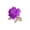 Purple, variant on Brooch Pin 3D Rose Flower Shape Sparkling Rhinestones Inlaid Decorative Brooch Sweaters Collars Hats Bags Coats Scarves Accessory