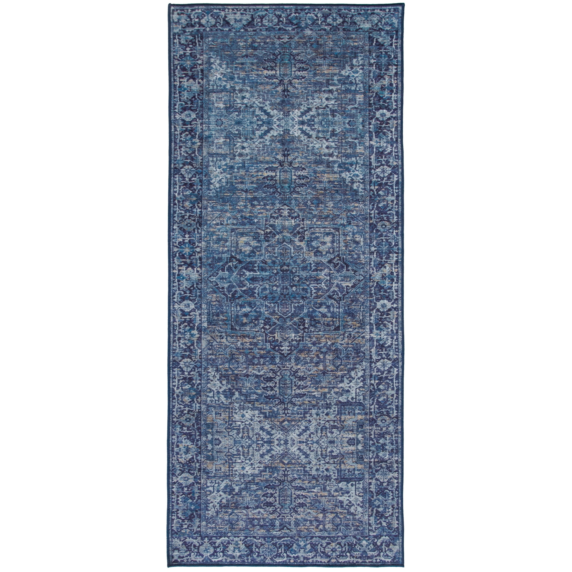 ReaLife Rugs Machine Washable Printed Vintage Distressed Traditional