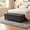Dark Grey02, variant on BSHTI 50" Flip Top Storage Bench with Tufted Cushion & Rolled Armrests – Solid Wood Frame, Hidden Storage Compartment, Tapered Legs – For Entryway, Bedroom, Living Room,Beige