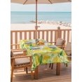 thumbnail image 2 of Outdoor Tablecloth with Umbrella Hole for Patio/Picnic/Party/Camping, Watercolor Lemon Filling Waterproof Table Cloth Rectangle Table Cover Washable, Summer Botanical Leaves Yellow Green (60"x 120"), 2 of 8