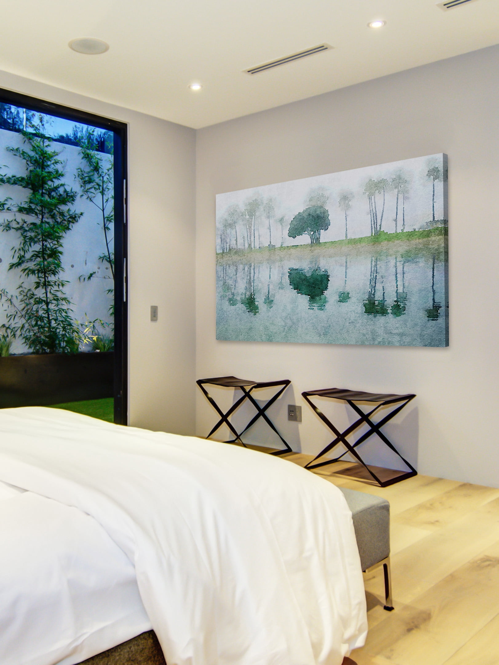"Tropical Mist" Painting Print on Wrapped Canvas