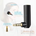 thumbnail image 2 of Paquete de adaptador de audio de 3,5 mm, adaptador de auriculares en ángulo recto, convertidor adaptador auxiliar hembra a macho de 90 grados compatible, 2 of 6