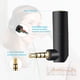 thumbnail image 2 of Paquete de adaptador de audio de 3,5 mm, adaptador de auriculares en ángulo recto, convertidor adaptador auxiliar hembra a macho de 90 grados compatible, 2 of 6
