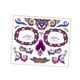 thumbnail image 3 of Pegatinas temporales para la cara de Halloween Yinane con diseño floral Estilo A, 3 of 8