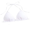 thumbnail image 4 of Krdevn Women's Triangle Halter Bikini Top Tie Front Swimwear for Beach and Pool,XL, 4 of 4