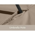 thumbnail image 5 of Covermates Outdoor Cover for Dining Sets with Umbrellas - 76"W x 76"D x 30"H, 900D Polyester, Weatherproof, 5 of 8