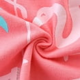 thumbnail image 4 of HILEELANG Little Girl Summer Short Clothes Sets Outfits Cotton Pink Bird Tee Shirts Shorts Playwear 7T, 4 of 5
