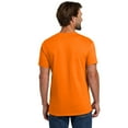 thumbnail image 4 of High Visibility Safety T-Shirt, Orange, Size S-5XL | Hanes Short Sleeve Shirt | Men Hi Vis Tee, 5 oz, 60/40 Cotton/Polyester, 4 of 5