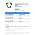 thumbnail image 2 of Front Control Arm and Ball Joint Kit - Compatible with 2006 - 2010 Dodge Charger 2007 2008 2009, 2 of 2