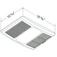 thumbnail image 6 of Open Box Delta Radiance Exhaust Bath Fan 80 CFM w/Built-In Light & Heater,White, 6 of 9