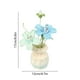 thumbnail image 3 of Handmade Crochet Weng Potted Home Decoration Yarn Weaving Simulated Flower Desktop Bonsai, 3 of 6
