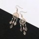 thumbnail image 5 of Vintage Ethnic Golden Leaf Dangle Drop Earrings Hanging For Women, 5 of 5