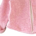 thumbnail image 4 of Girls Fleece Jacket Kids Full Zip Lightweight Fall Winter Warm Coat Outerwear with Pockets 0-15 Years Pink, 4 of 5