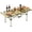 47.24 X 21.65 X 19.5 Inch, variant on Folding Camping Table, Portable Camping Table Carbon Steel Roll-Up Picnic Backpacking Table, Folding Table with Carrying Bag for Picnic, Camping, BBQ, Party, Backyard, Beach 19.7 X 20.87 X 19.5 Inch