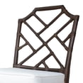 thumbnail image 6 of NPD Furniture Kara 21" Fabric and Rattan Chair in Brown (Set of 2), 6 of 10