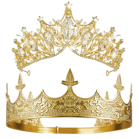 Accesorios de vestuario Sureio Prom King and Queen Crowns Set